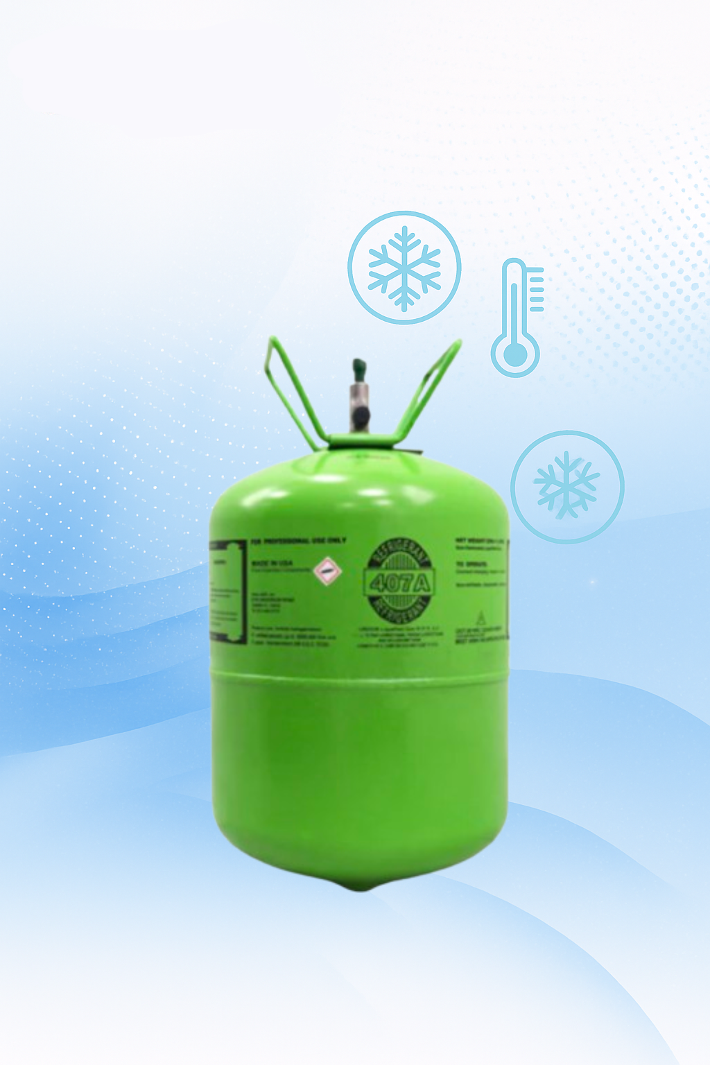 R-407A 25 LB Premium Quality Refrigerant for HVAC Systems